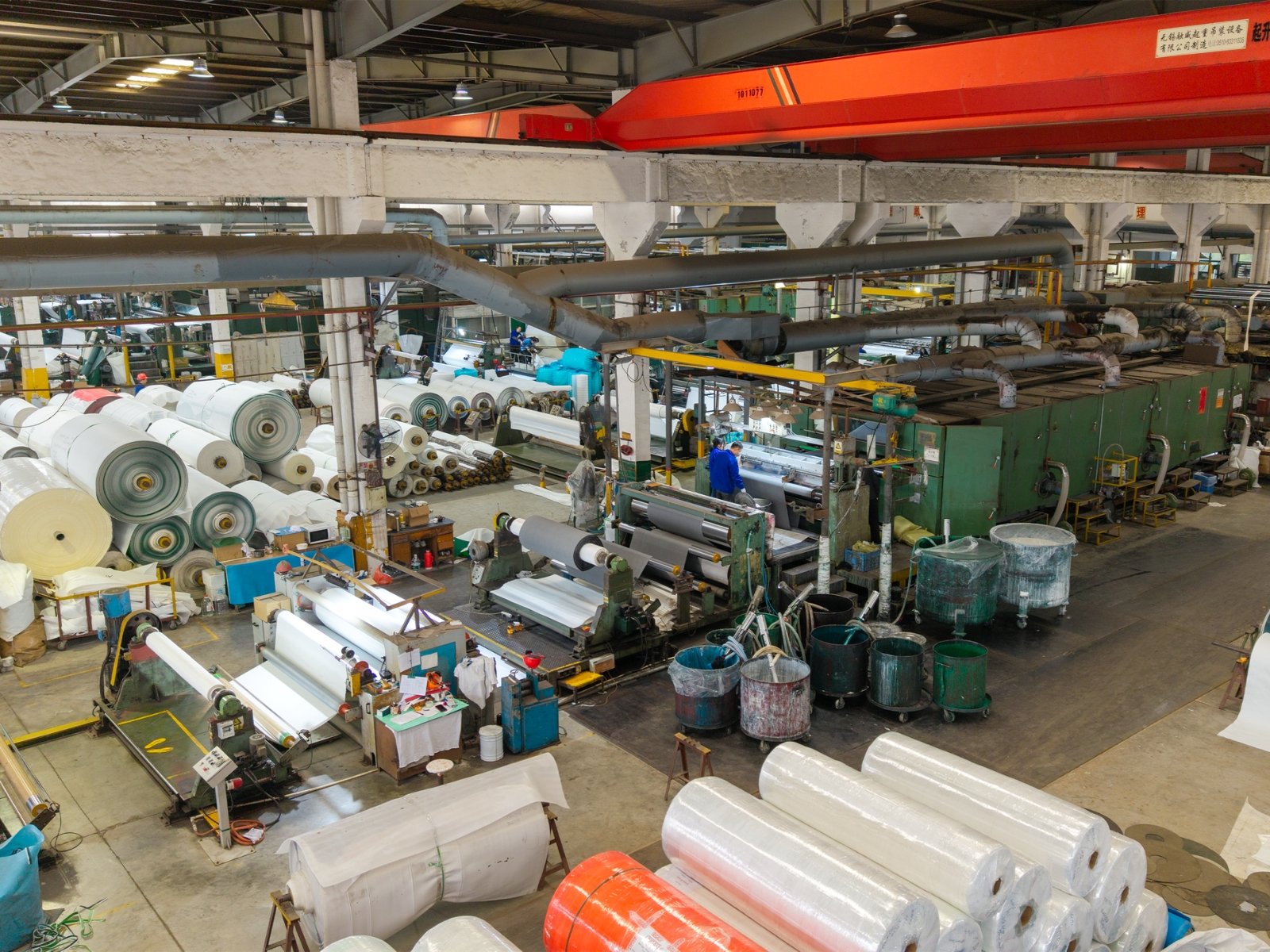 Conveyor belt manufacturing on Shunsheng’s production line