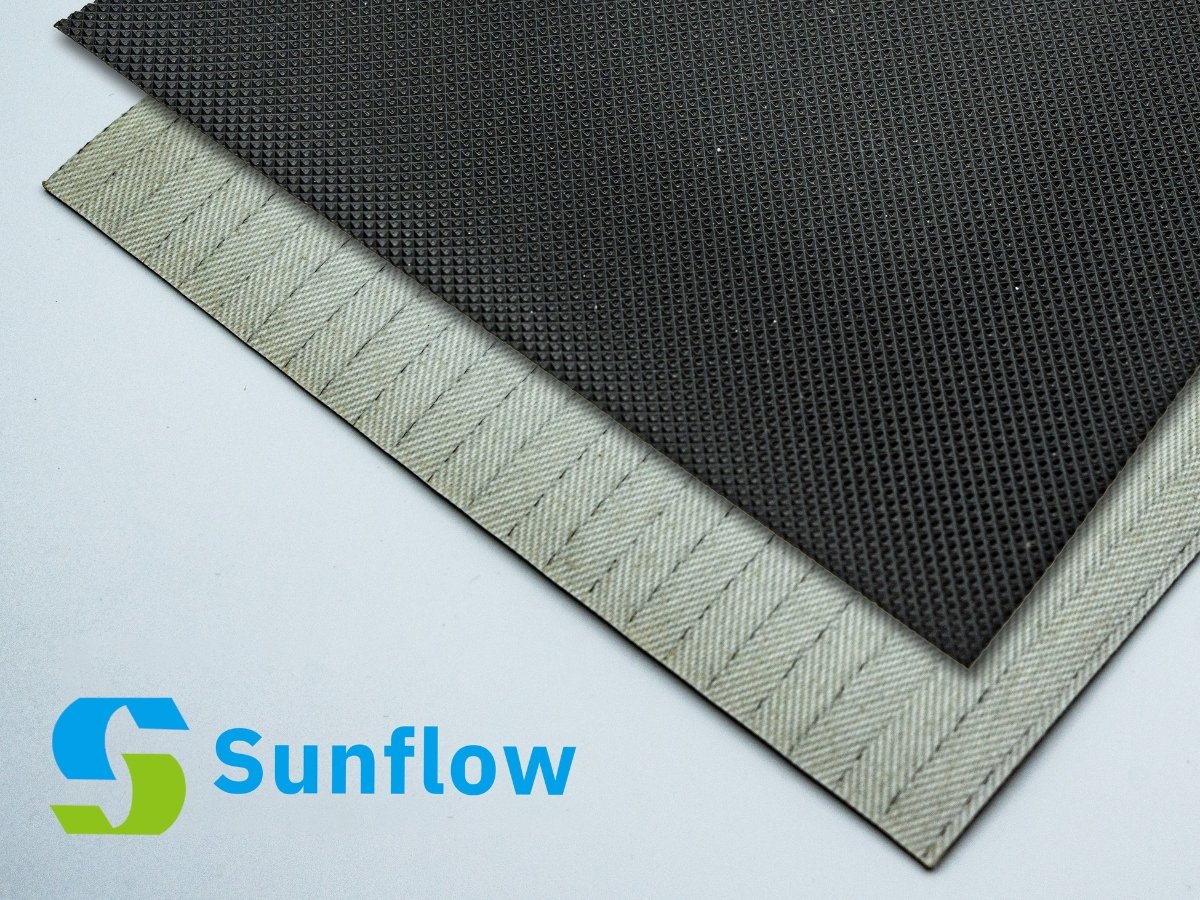 Sunflow PVK conveyor belt showing the surface texture